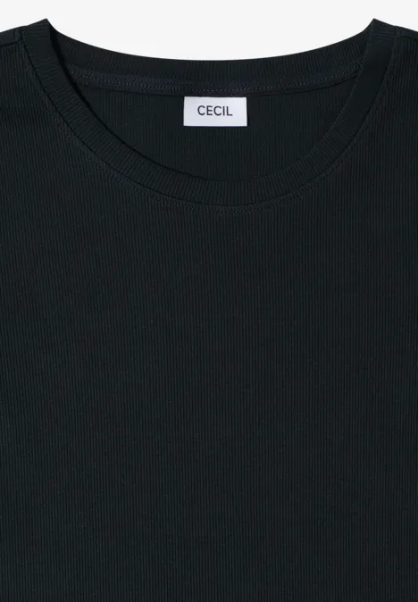 T-shirt basique à structure côtelée palm breeze green