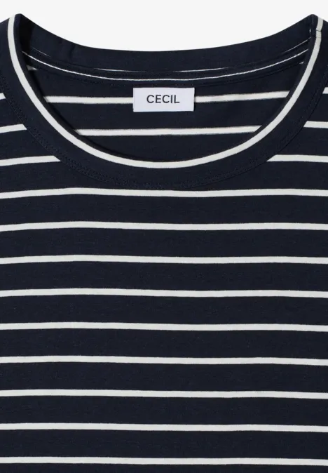 T-Shirt mit Rundhals und Streifen universal blue T-Shirt mit Rundhals und Streifen universal blue