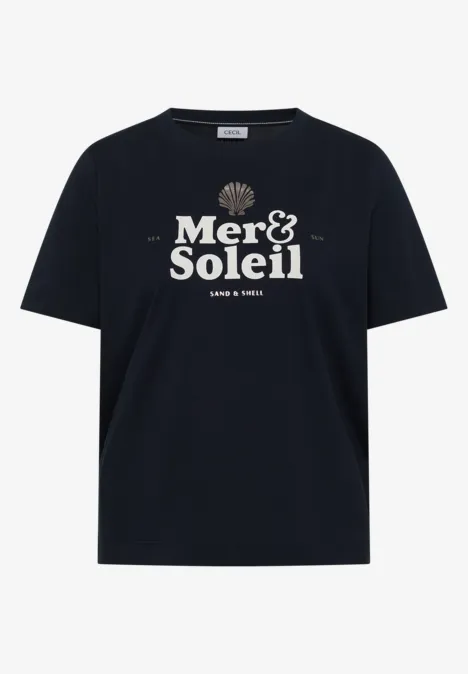 T-Shirt mit Rundhals und Wording universal blue T-Shirt mit Rundhals und Wording universal blue