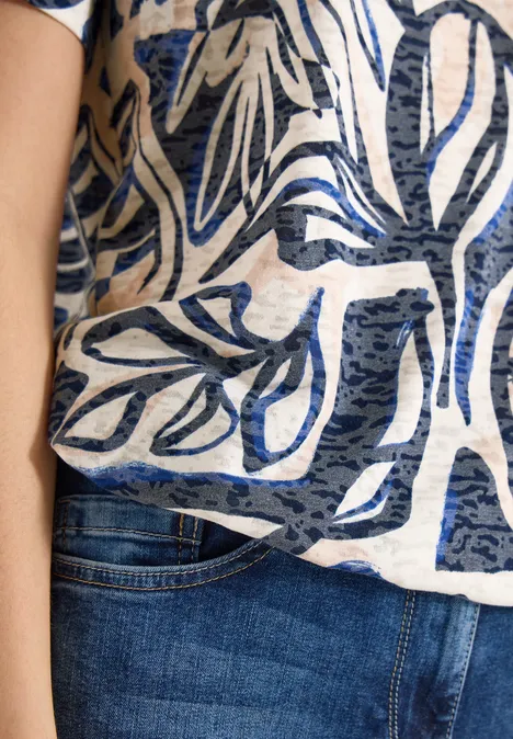 T-Shirt in Ausbrenner-Optik universal blue T-Shirt in Ausbrenner-Optik universal blue