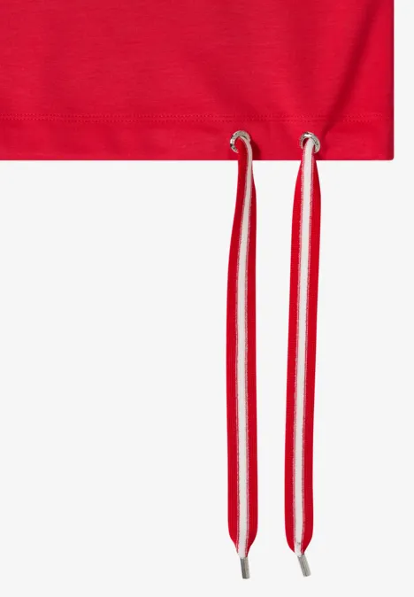 T-Shirt mit Rundhals und Raffung glazed apple red T-Shirt mit Rundhals und Raffung glazed apple red