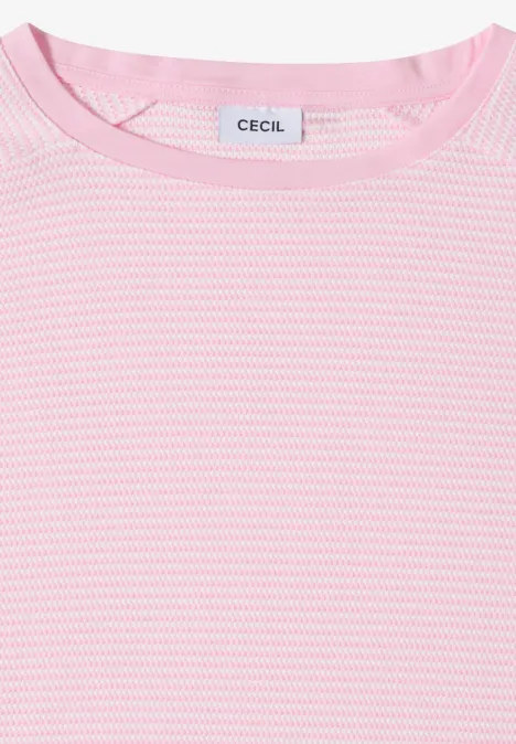 Shirt mit Boatneck und Struktur light blush rose Shirt mit Boatneck und Struktur light blush rose