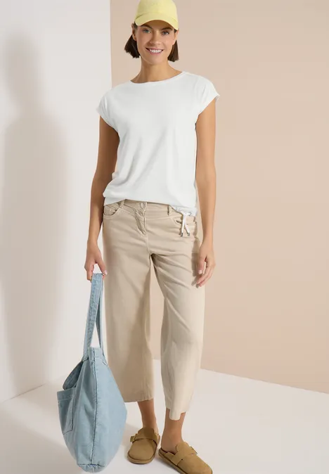 T-Shirt mit Crochet-Details vanilla white T-Shirt mit Crochet-Details vanilla white