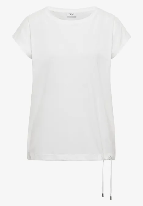 T-Shirt mit Crochet-Details vanilla white T-Shirt mit Crochet-Details vanilla white