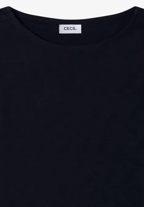 T-shirt à col bateau et structure urban dark blue