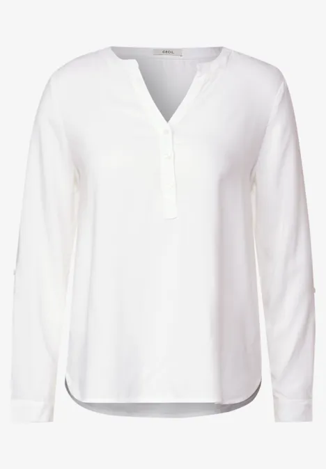 Blouse in effen kleur White Blouse in effen kleur White