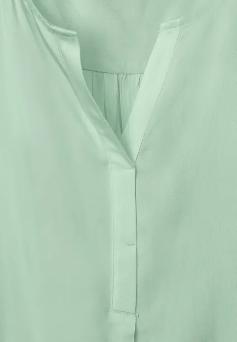 Blousetop in effen kleur fresh salvia green