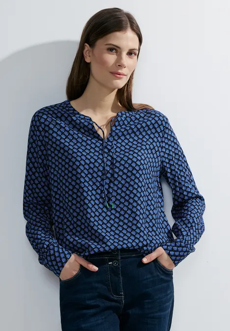 Tuniek-blouse met print universal blue