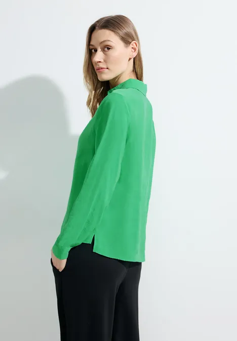 Kurze Hemdbluse celery green