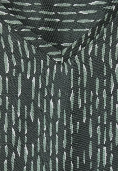 Bluse mit Minimalprint strong khaki