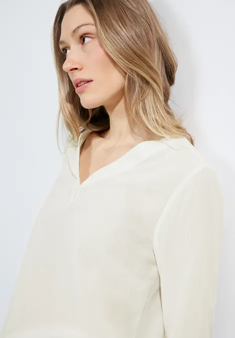 Struktur Bluse vanilla white