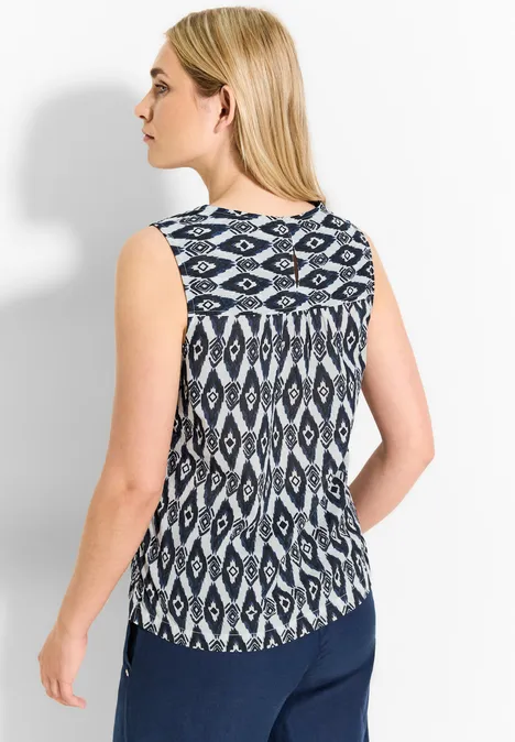 Blusentop mit Print vanilla white