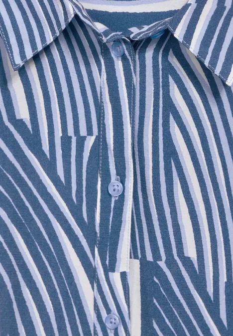 Gestreifte Bluse soft light blue