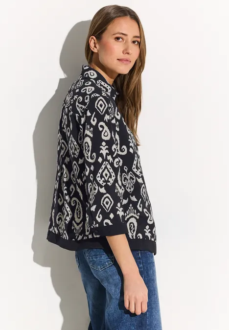Blouse met print Black Blouse met print Black