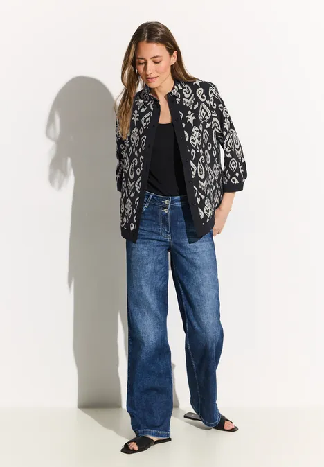 Blouse met print Black Blouse met print Black