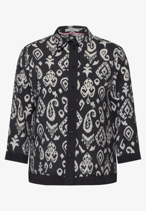 Blouse met print Black Blouse met print Black