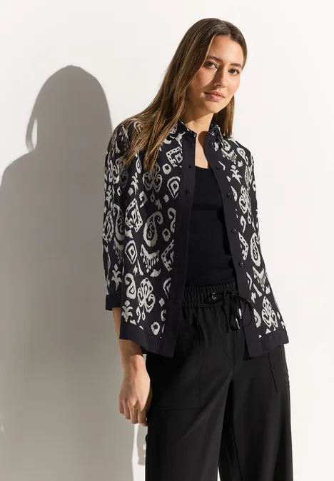 Blouse met print Black Blouse met print Black