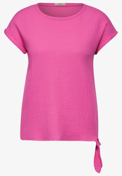 Musselin Bluse bloomy pink
