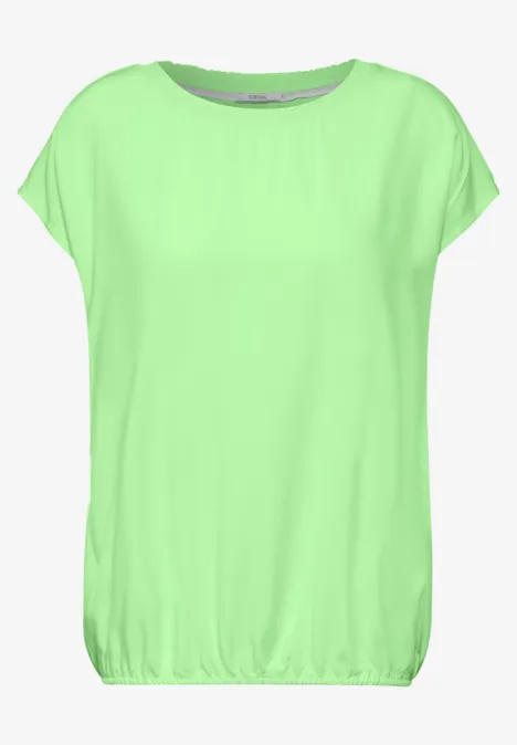 Bluse mit Raffung matcha lime