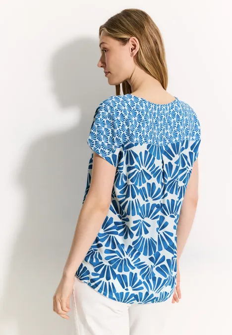 Printmix Bluse azure blue