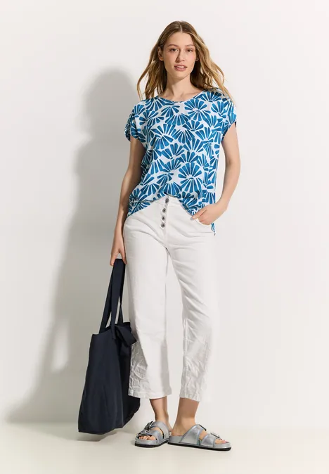 Printmix Bluse azure blue