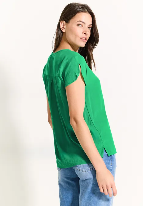 Luftige Viskose Bluse fresh apple green