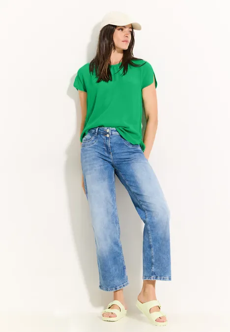 Luftige Viskose Bluse fresh apple green