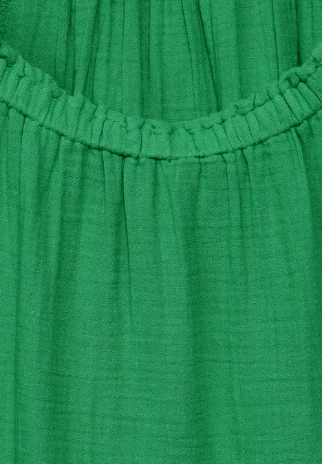 Musselin Bluse fresh apple green