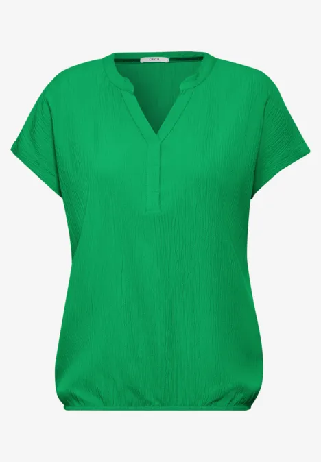 Crepe Bluse fresh apple green