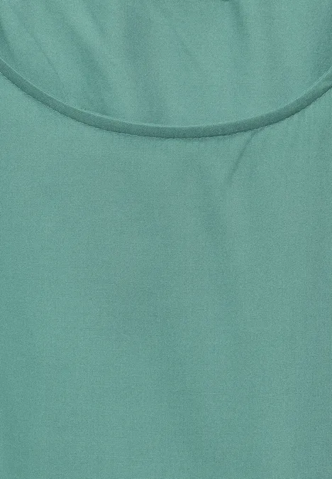 Bluse mit Knotendetail adriatic green