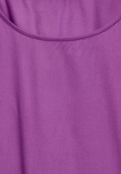 Bluse mit Knotendetail iced violet