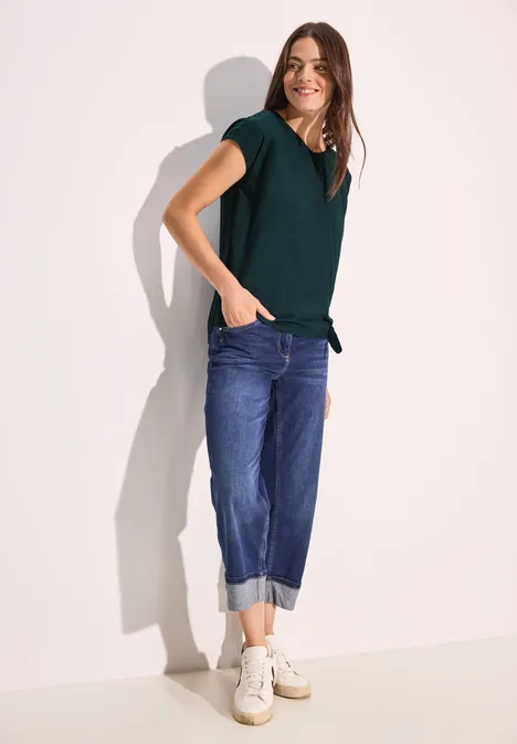 T-Shirt-Bluse fir green