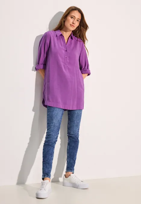 Lange Bluse iced violet
