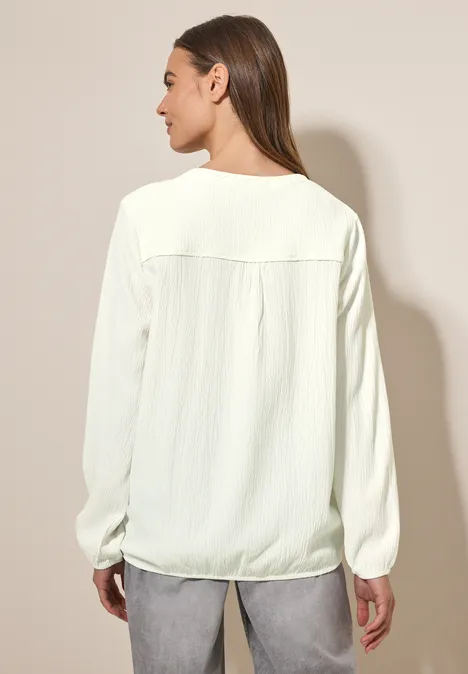 Strukturbluse vanilla white