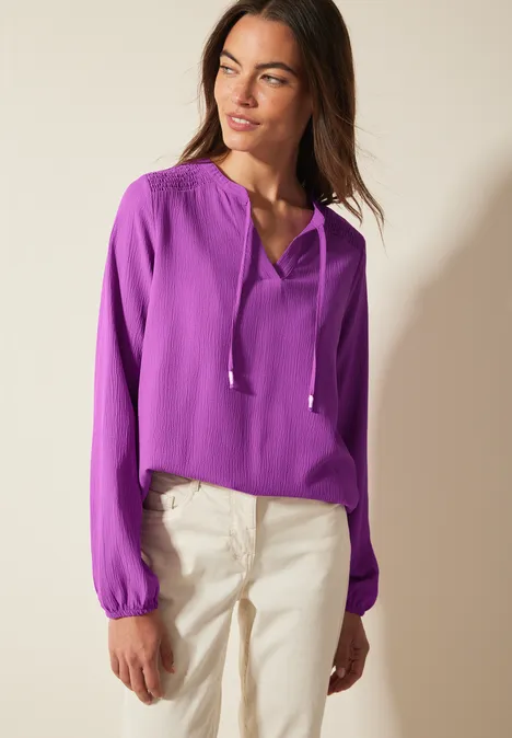 Strukturbluse iced violet