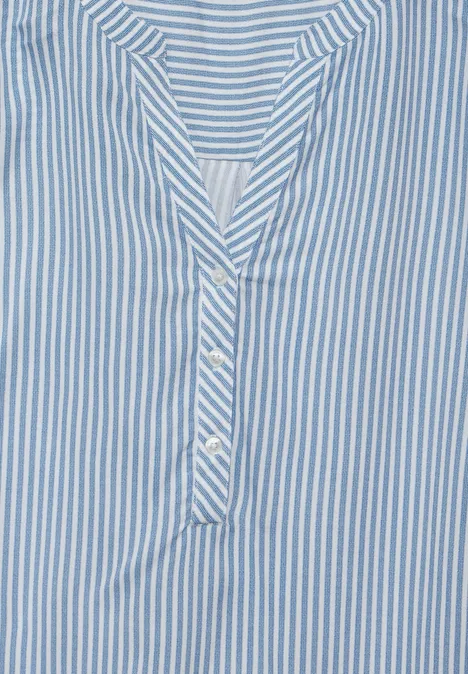 Gestreifte Basic Bluse blouse blue