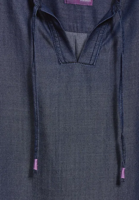Lyocell blouse Dark blue wash