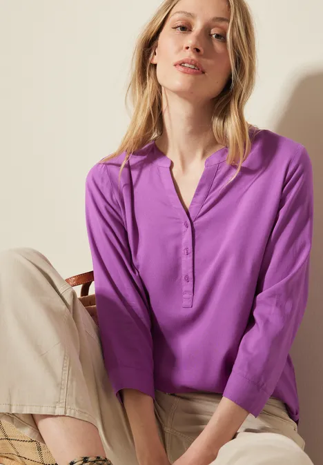 Tunika in Unifarbe iced violet