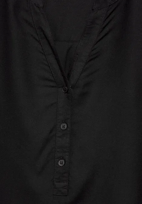 Bluse in Unifarbe Black