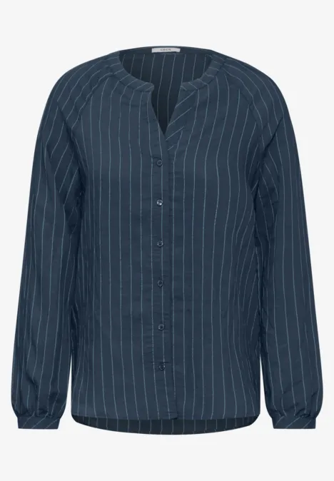 Blouse à rayures oil blue