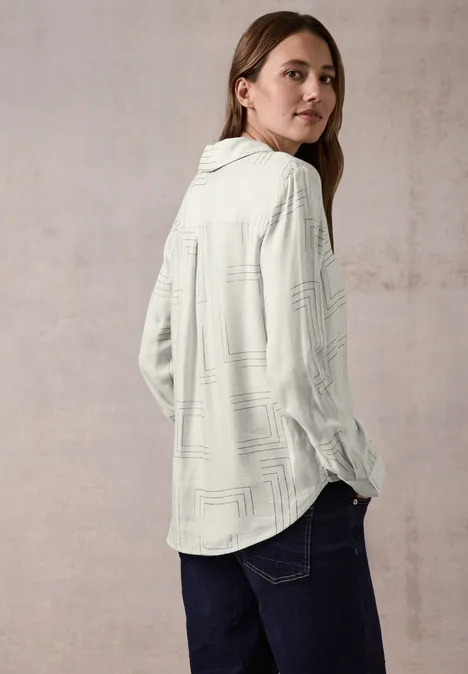 Blouse avec impression à chaud alabaster beige melange