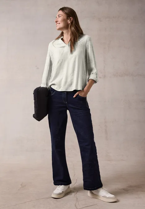 Blouse avec impression à chaud alabaster beige melange