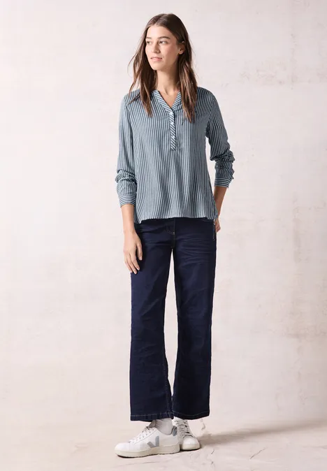 Blouse à rayures oil blue