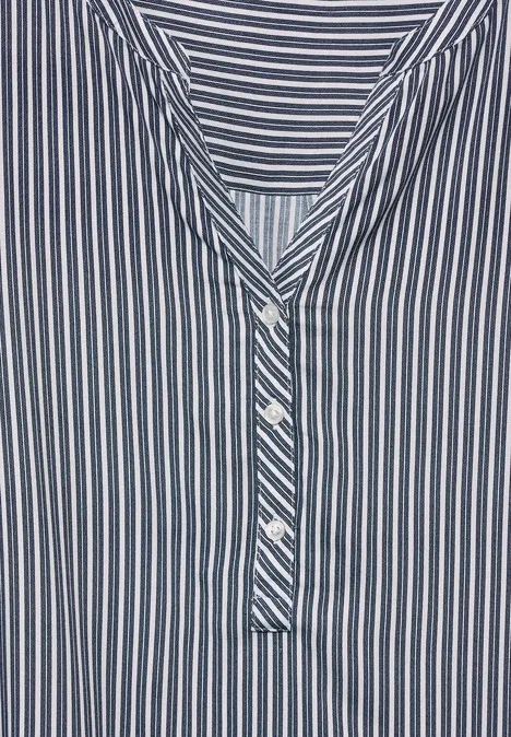 Blouse à rayures oil blue