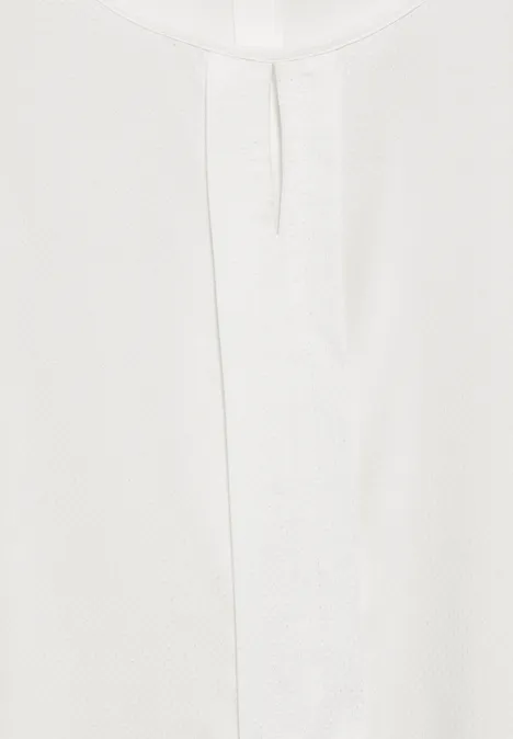 Blouse à structure mixte vanilla white