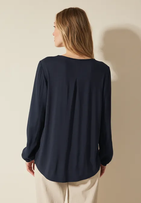 Blouse à structure mixte universal blue