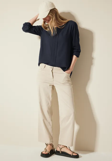 Blouse à structure mixte universal blue