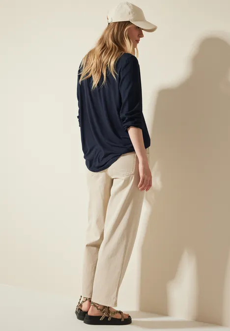 Blouse à structure mixte universal blue