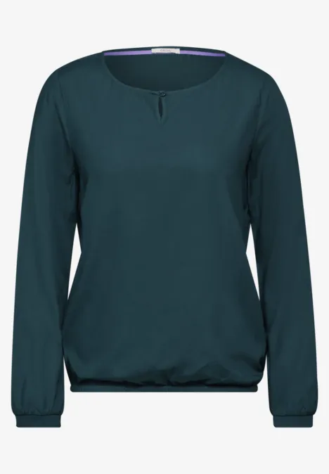 Blouse en couleur unie atlantic green