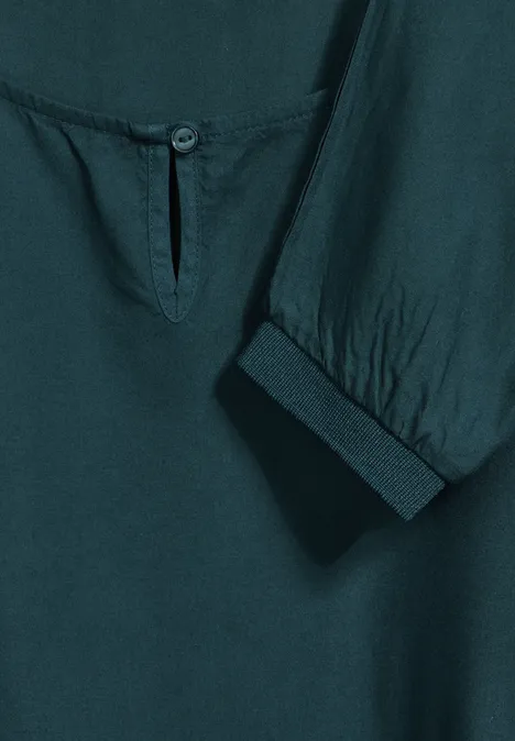 Blouse en couleur unie atlantic green